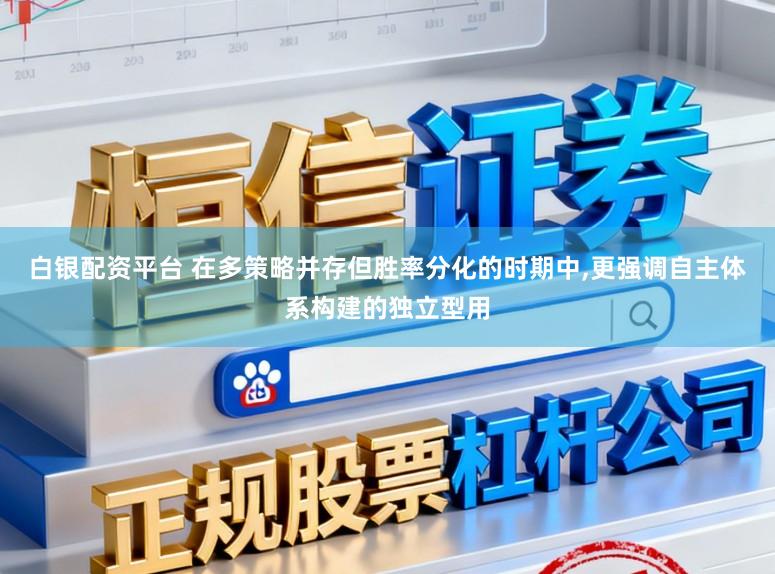 白银配资平台 在多策略并存但胜率分化的时期中,更强调自主体系构建的独立型用
